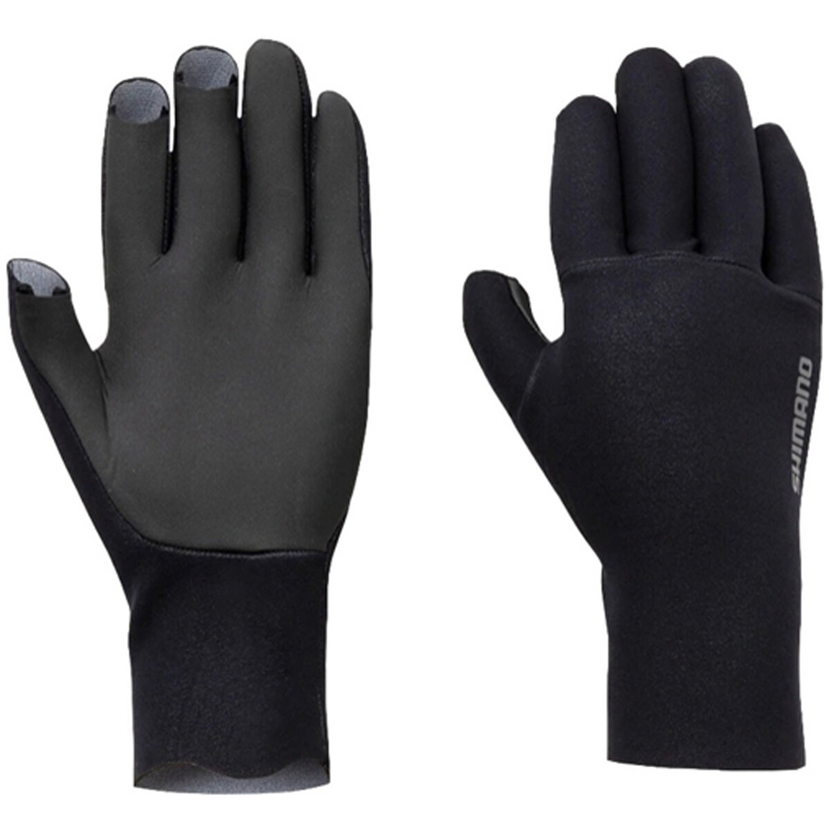 фото Перчатки Shimano Chloroprene EXS 3 Cut Gloves L ц: чёрный