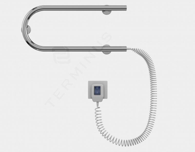 фото Электрический полотенцесушитель Terminus П-образной формы 50x22.5 см