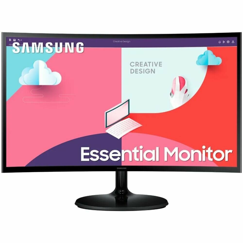 Монитор 24" Samsung Essential S3 S24C360EAI VA 1920x1080 4ms HDMI, VGA