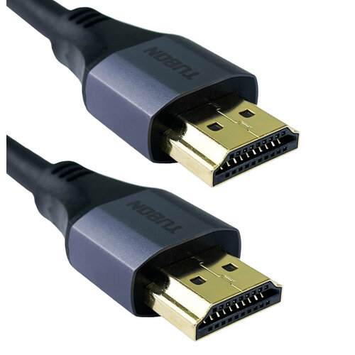 Кабель TUBON HDMI - HDMI 2.1 8K 60Hz, 4k 120Hz, HDR, ПВХ OD6.0 HH03 5м кабель tubon hdmi hdmi 2 1 8k 60hz 4k 120hz hdr нейлоновая оплетка hh02 0 5м