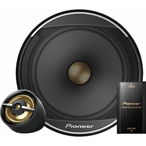 Колонки автомобильные Pioneer TS-A1608C без решетки 350Вт 90дБ 4Ом 165см 6 12дюйм ком4кол компонентные двухполосные 14645₽