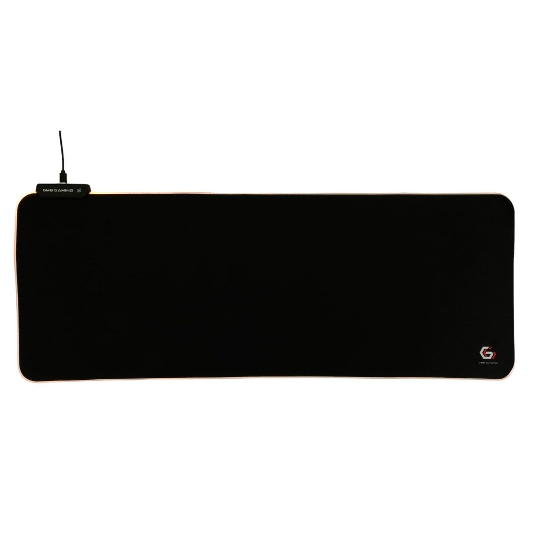 Коврик для мыши Gembird с подсветкой 800х300х3мм, черный, ткань+резина, коробка - фото №16