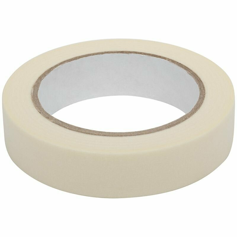 фото Лента малярная креппированная клейкая 25 мм х 50 м FIT 11294