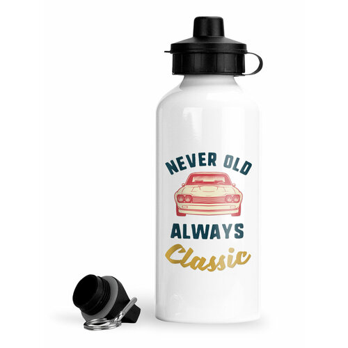 фото Спортивная бутылка автомобили never old always classic luzimuzi