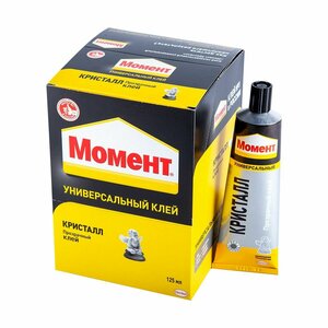 Клей момент Кристалл прозрачный, 125 мл (Henkel) 1 шт.