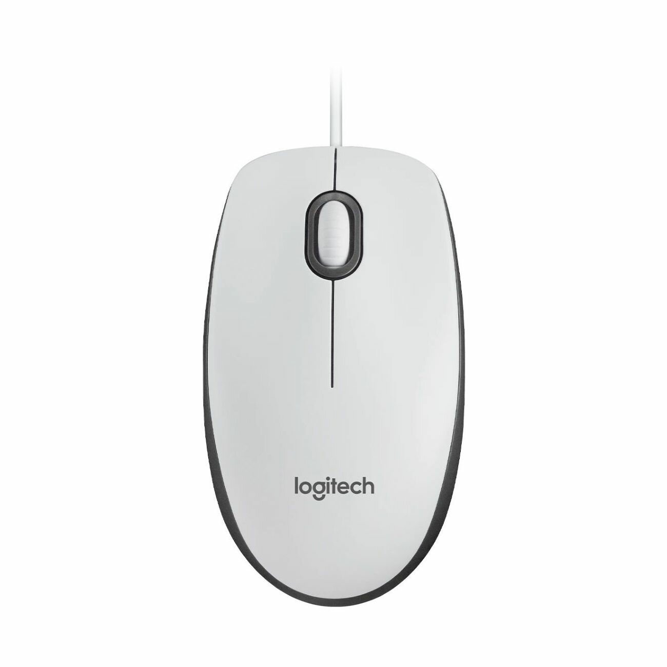 Мышь проводная Logitech M100r White