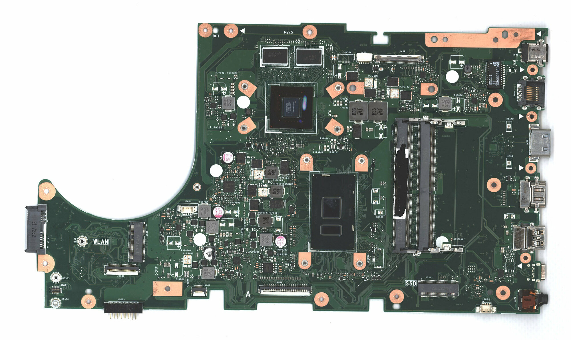 Материнская плата Asus X751LKB REV 2.2 I7-5500U SR23W GTX850M LVDS