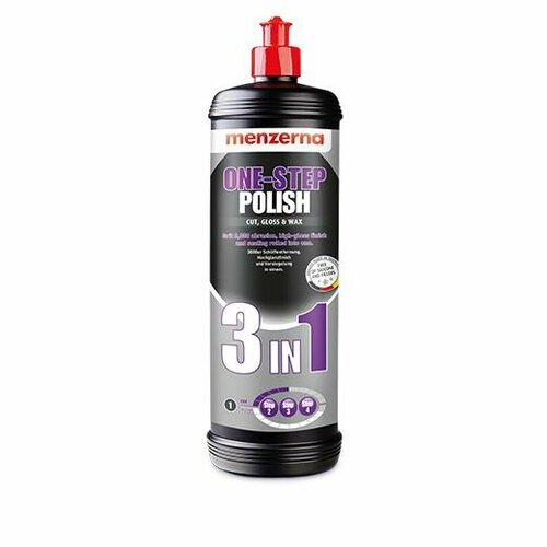 One step polish 3 in 1 Menzerna 22748.261.001 - Низкоабразивная доводочная полировальная паста 1л.