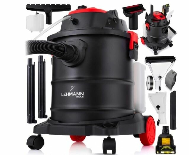 фото Моющий пылесос Lehmann UltraWash 2000 Вт, черный/красный