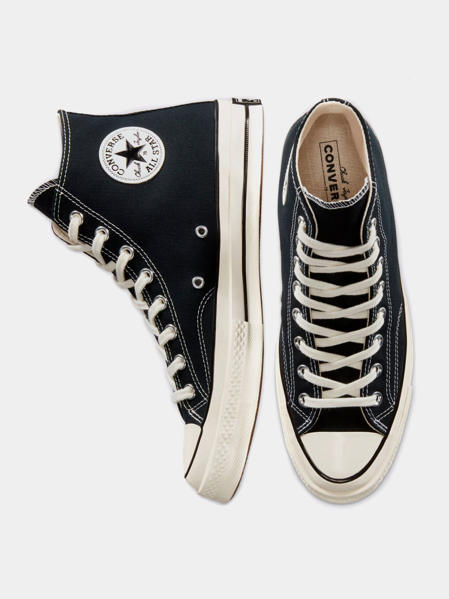 Кеды Converse Chuck 70 Hi, размер 41,5 EU, black — фото 1
