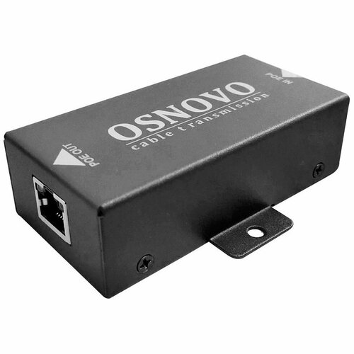 PoE удлинитель OSNOVO E-PoE/1 удлинитель poe osnovo e poe 1g 10 100 1000m gigabit ethernet до 500м