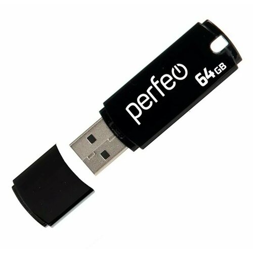 Накопитель Perfeo USB 2.0 64GB C05 Black perfeo 72561 флэш usb 8gb perfeo c05 blue