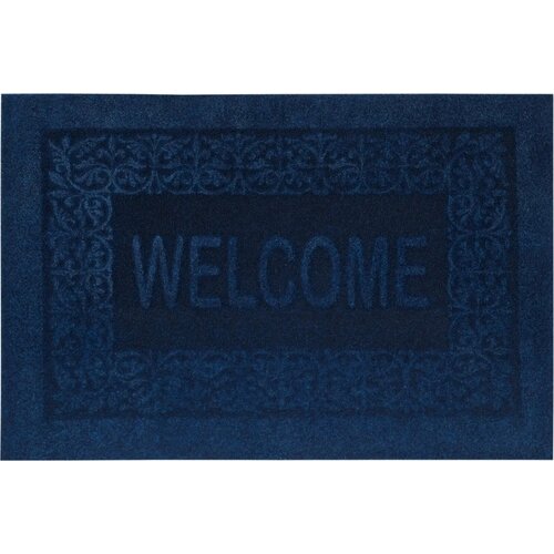 Коврик грязезащитный полипропилен/латекс 40x60 см цвет синий