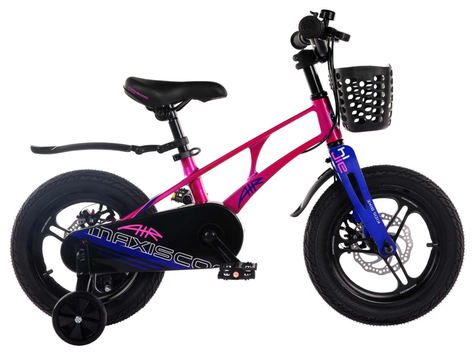 Детский велосипед Maxiscoo Air Pro 14" (2024) 14 Темно-розовый (90-105 см)