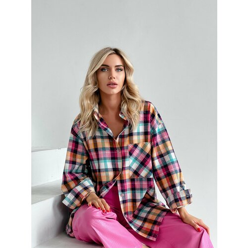 Рубашка CHILICHOICE, размер one size, белый, розовый