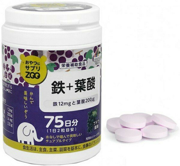 Юнимат Железо и Фолиевая кислота таб.1г №150 Юнимет Рикен - фото №1