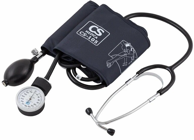 Тонометр механический со встроенным фонендоскопом CS Medica CS-105