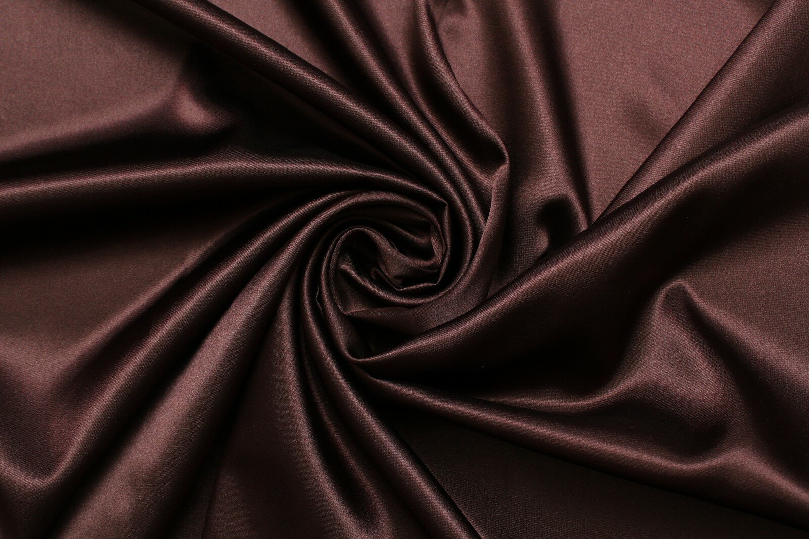 Ткань Атлас-стрейч шоколадного цвета, ш145см, 0,5 м