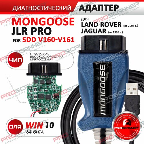 Автосканер Mongoose JLR SDD V160 Land Rover Jaguar Автомобильный диагностический сканер для Ленд Ровер и Ягуар 560000₽