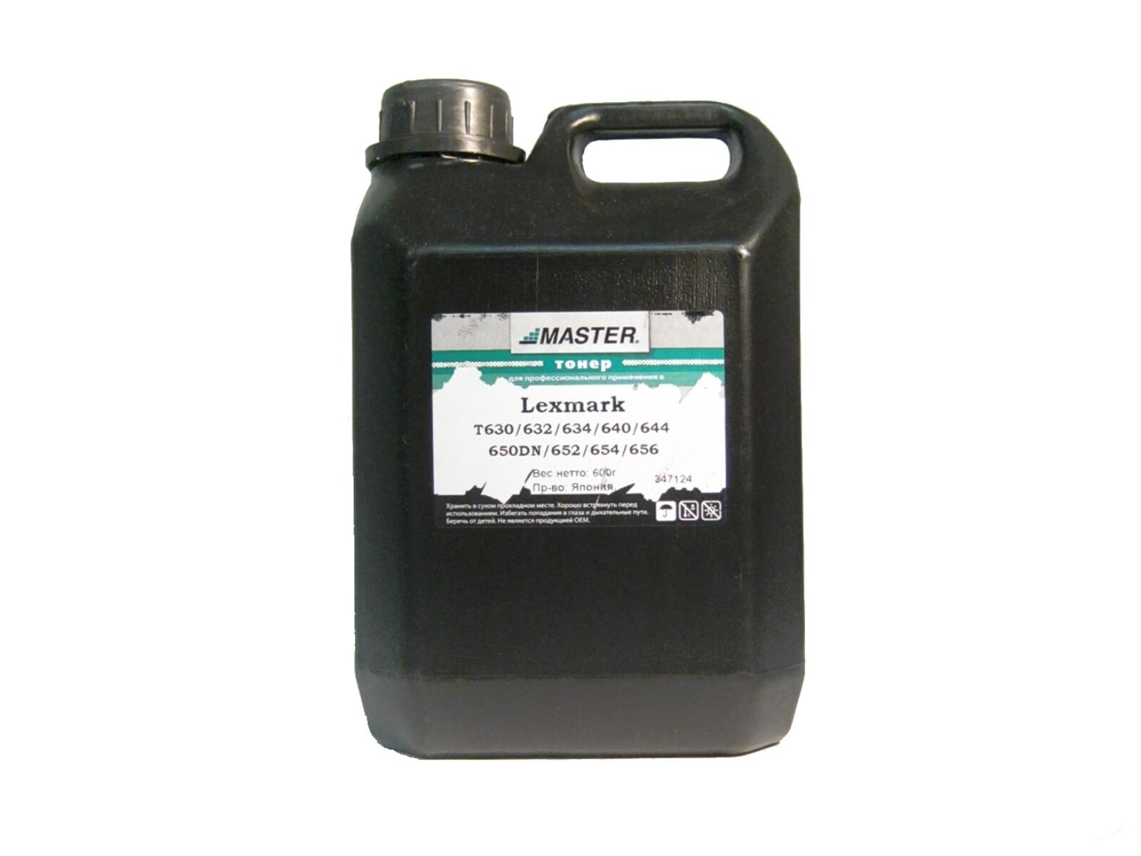 Тонер Lexmark T630 T632 T634 T640 T644 T650DN T652 T654 T656 Tomoegawa, 600 г/канистра / T650H04E T654X04E X644A11E X644A21E X644H11E X644H21E