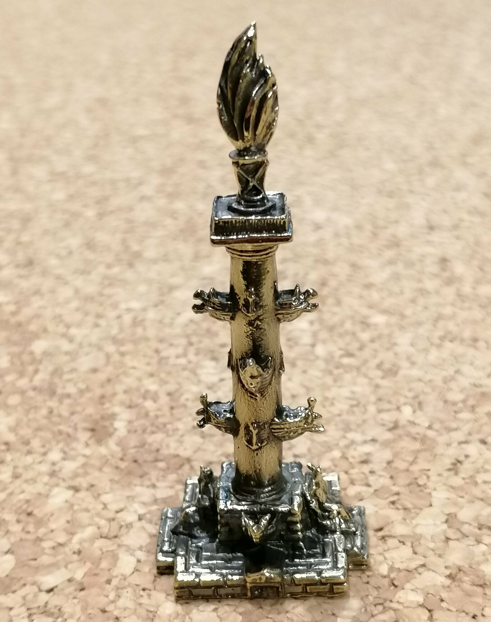 Бронзовая фигурка Ростральная колонна 80 мм — фото 1