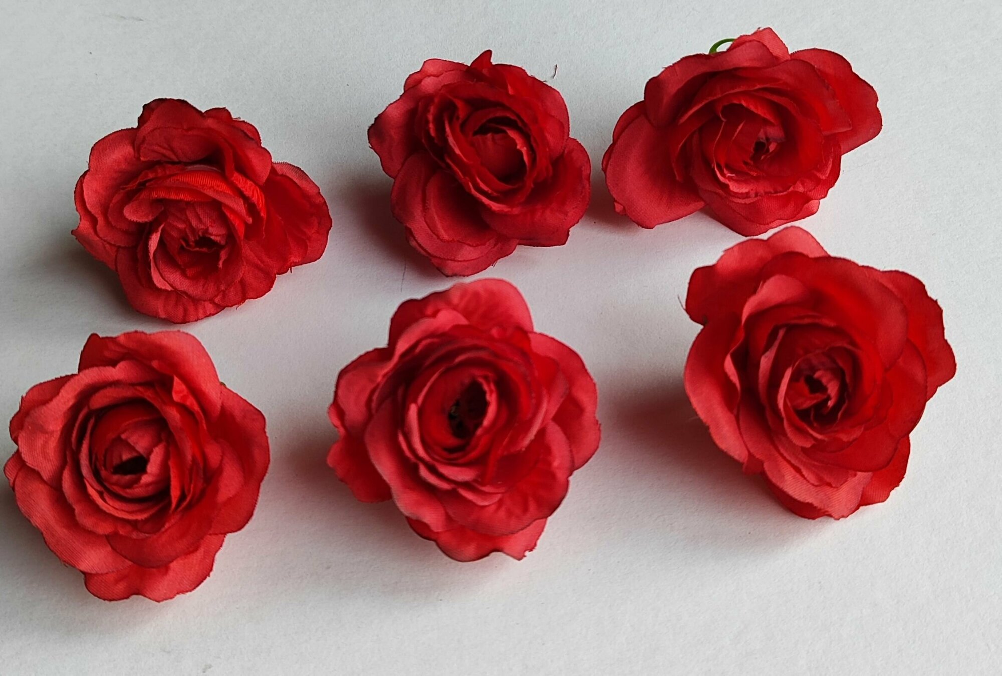 Искусственные цветы , растение для декора " Бутон розы" 6 цветков, цв. красный.