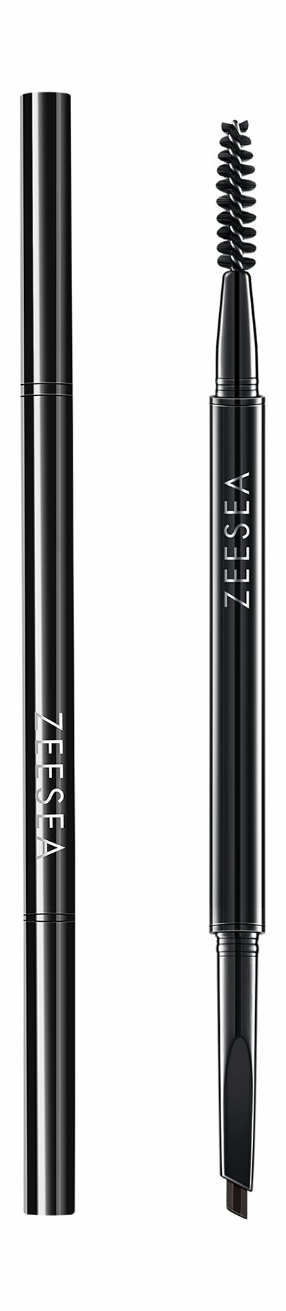 ZEESEA Карандаш для бровей треугольный Eyebrow Pencil, 0,06 г, Black / Темный