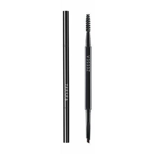 ZEESEA Карандаш для бровей треугольный Eyebrow Pencil, 0,06 г, Black / Темный