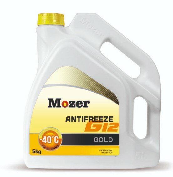 Антифриз MOZER Gold желтый G12 10 кг MOZER 4606536 | цена за 1 шт