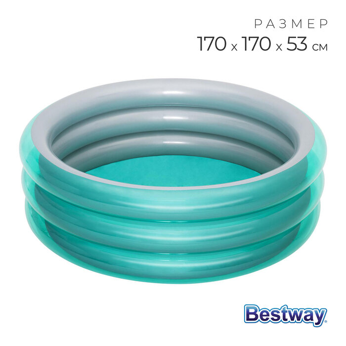 Бассейн надувной  Металлик   170 х 53 см  от 6 лет  51042 Bestway