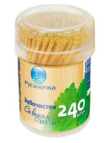 Русалочка зубочистки мята 240 шт