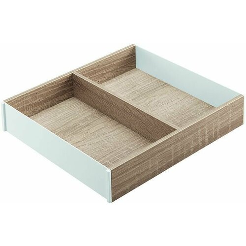 Лоток для столовых приборов AMBIA-LINE для LEGRABOX в стандартный ящик, внутренние разделители из дерева, от НД 270 мм, ширина 242 мм, дуб 