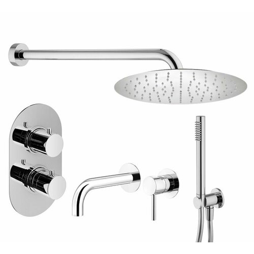 фото Комплект смесителей для душа plumberia selection kitxot18cr210, хром