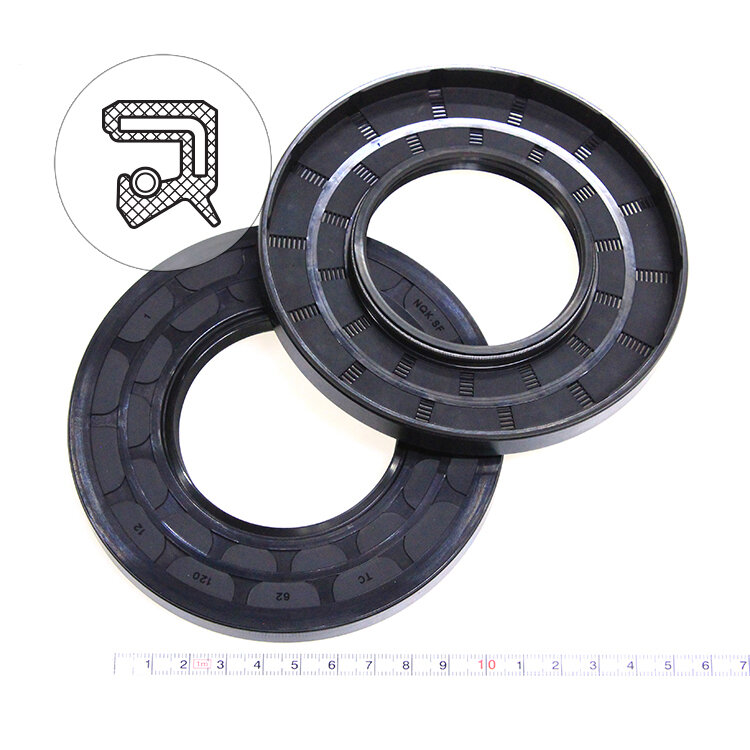 Манжета армированная (Сальник) 62х120х12 (тип 2 / TC) 70NBR (упаковка 2 шт.)