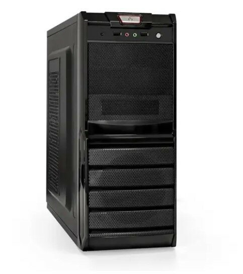 Exegate Ex278402rus Корпус Miditower Exegate Xp-329s Black, Atx, без БП, 2*USB, Audio .