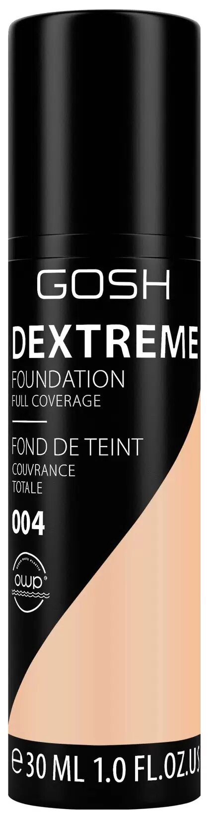 GOSH Тональный крем Dextreme Full Coverage Foundation, 30 мл, оттенок: 004