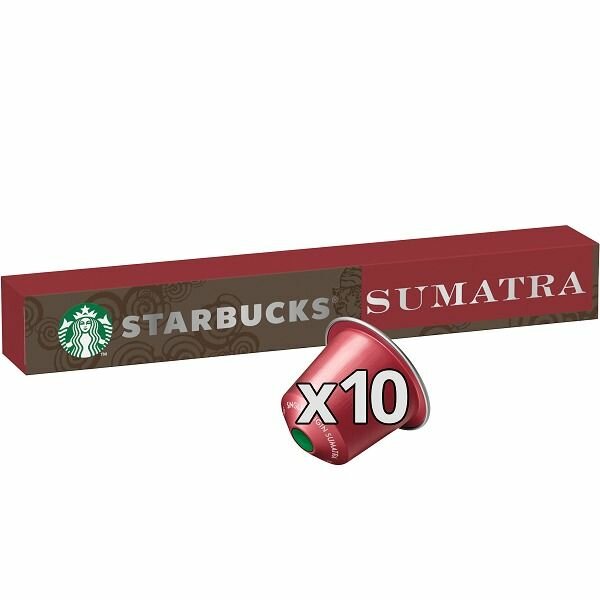 Кофе в капсулах Nespresso Starbucks SUMATRA 10шт