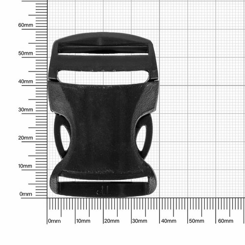 Фастекс, застежка, пряжка для стропы и ремня / 30мм, черный, 10 шт