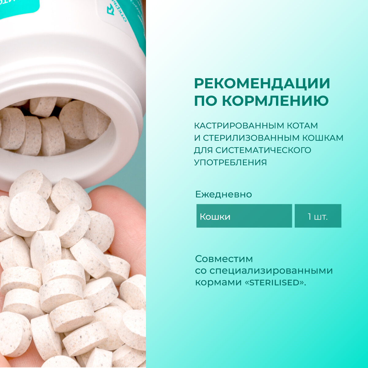 Фитомины форте для кастрированных котов и стерилизованных кошек — фото 1