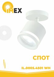 Настенный светильник IMEX IL.0005.4501 WH