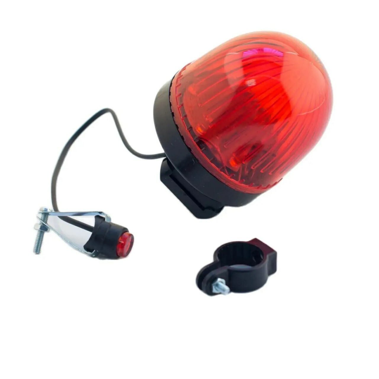 Сигнал велосипедный с подсветкой Police (красный АА*2) (mod. JY-2510) 