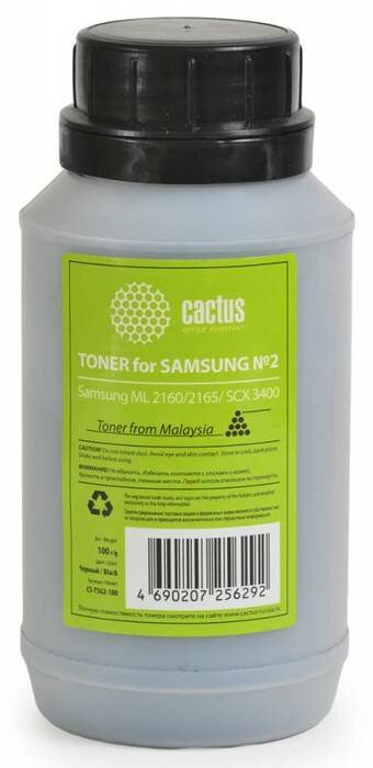 Тонер Cactus CS-TSG2-100, для Samsung, 100 г, черный