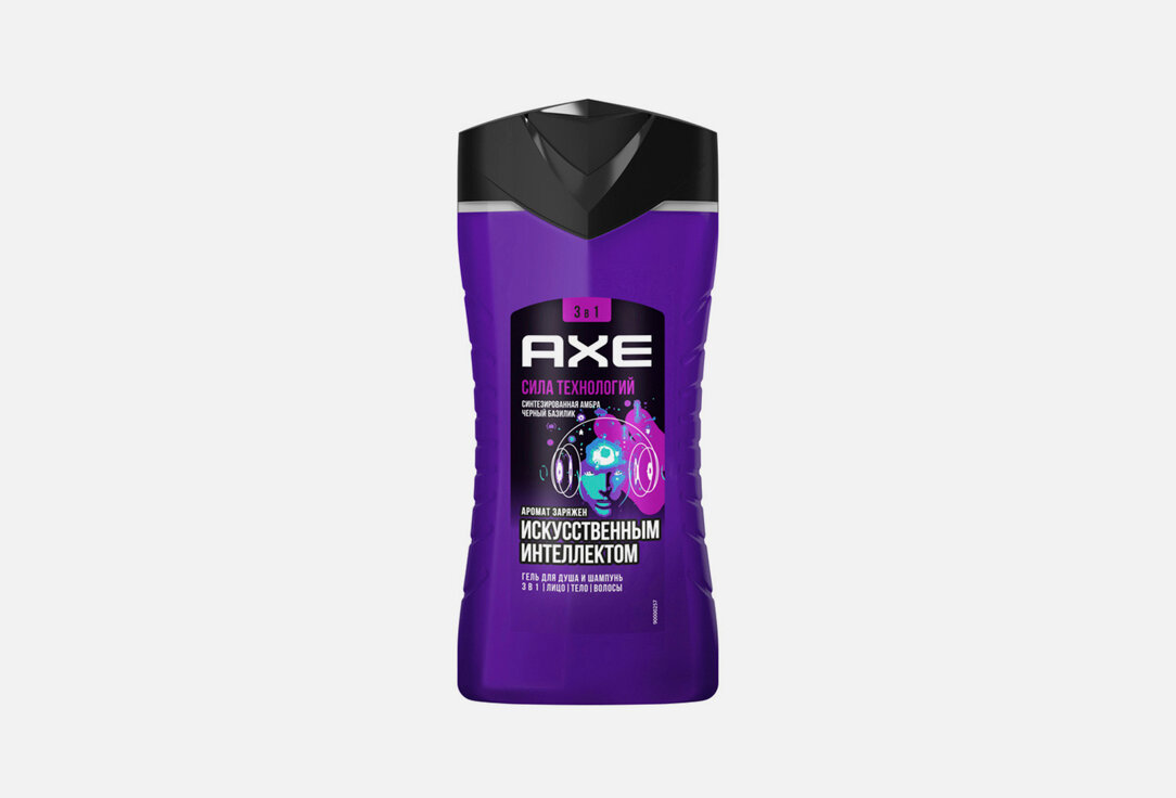 Гель для душа И шампунь Axe, сила технологий 250мл