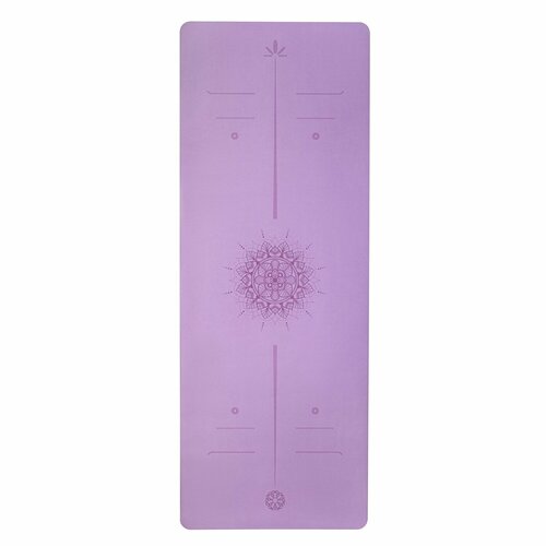 Ультрацепкий 100% каучуковый коврик для йоги Ultra Arrows Lila 185*68*0,5 см нескользящий