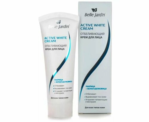 Belle Jardin Крем для лица Activ white, Лакрица + Белая шелковица, отбеливающий, 75 мл /