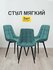Стулья МК Stella Румба 3 шт. для кухни, с мягкой спинкой и сидени...