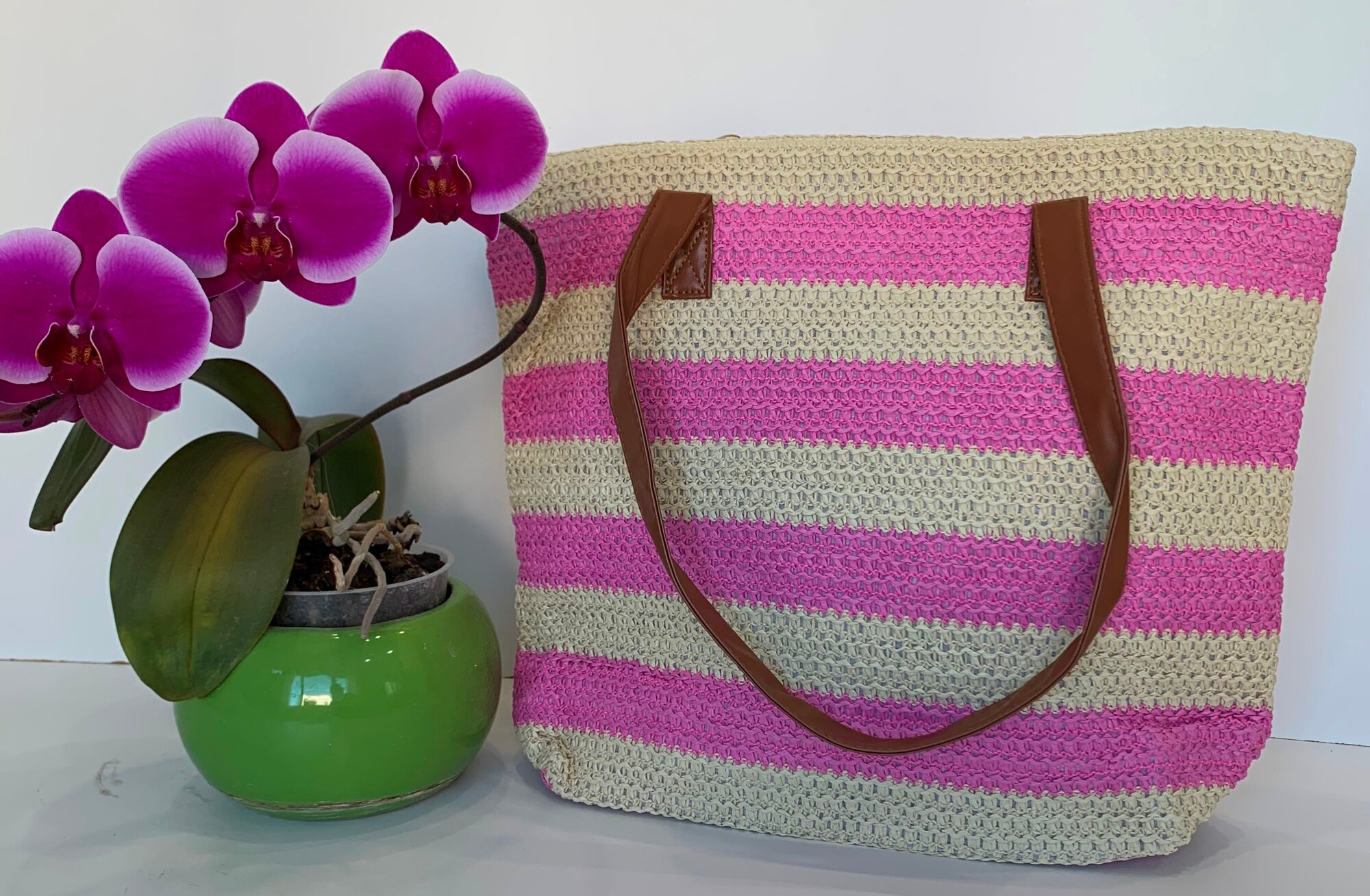 фото Женская плетеная сумка/Плетеная сумка на плечо/Летняя плетенная сумка для женщин/ Пляжная плетенная сумка