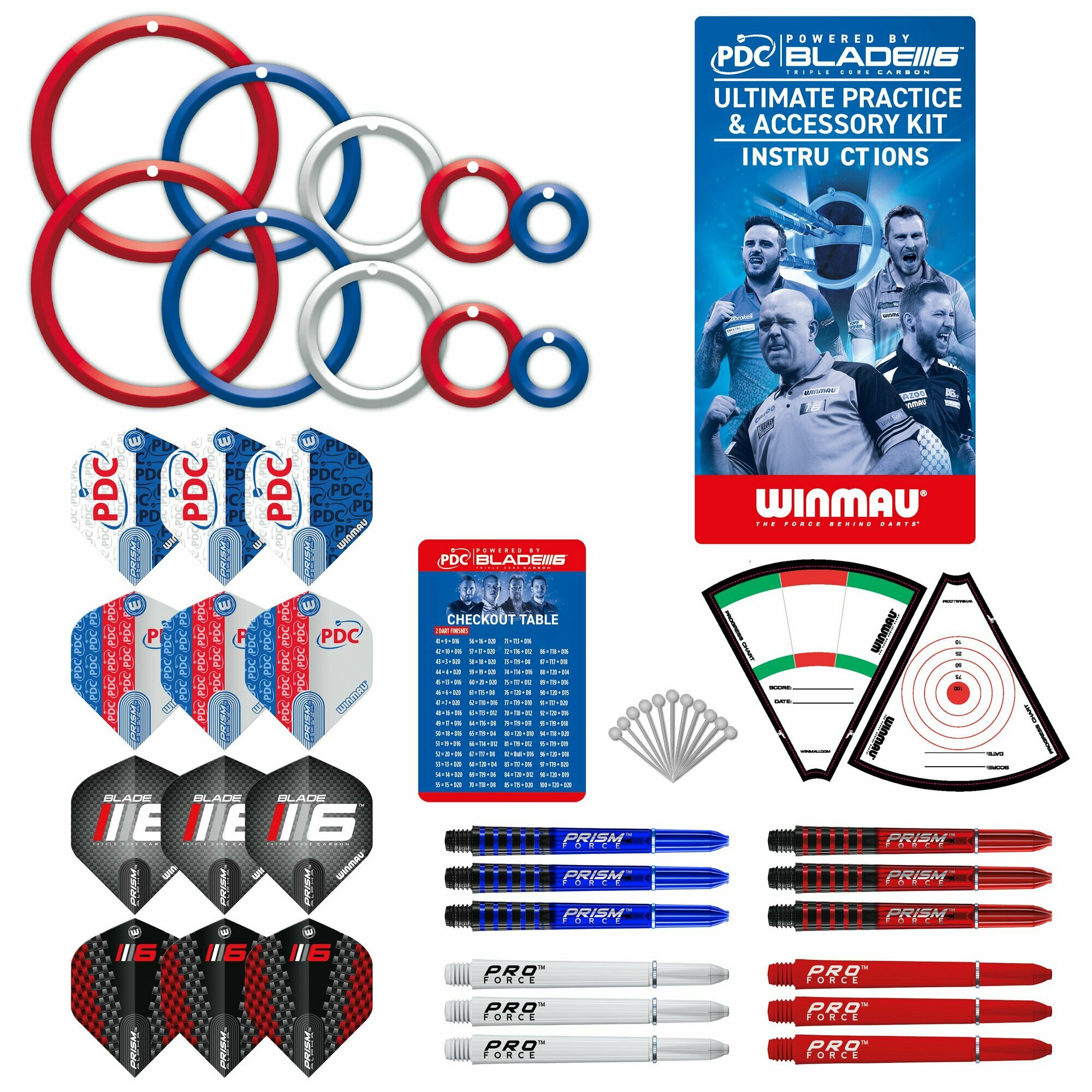 Набор аксессуаров для Дартс Winmau PDC Practice and Accessory Kit