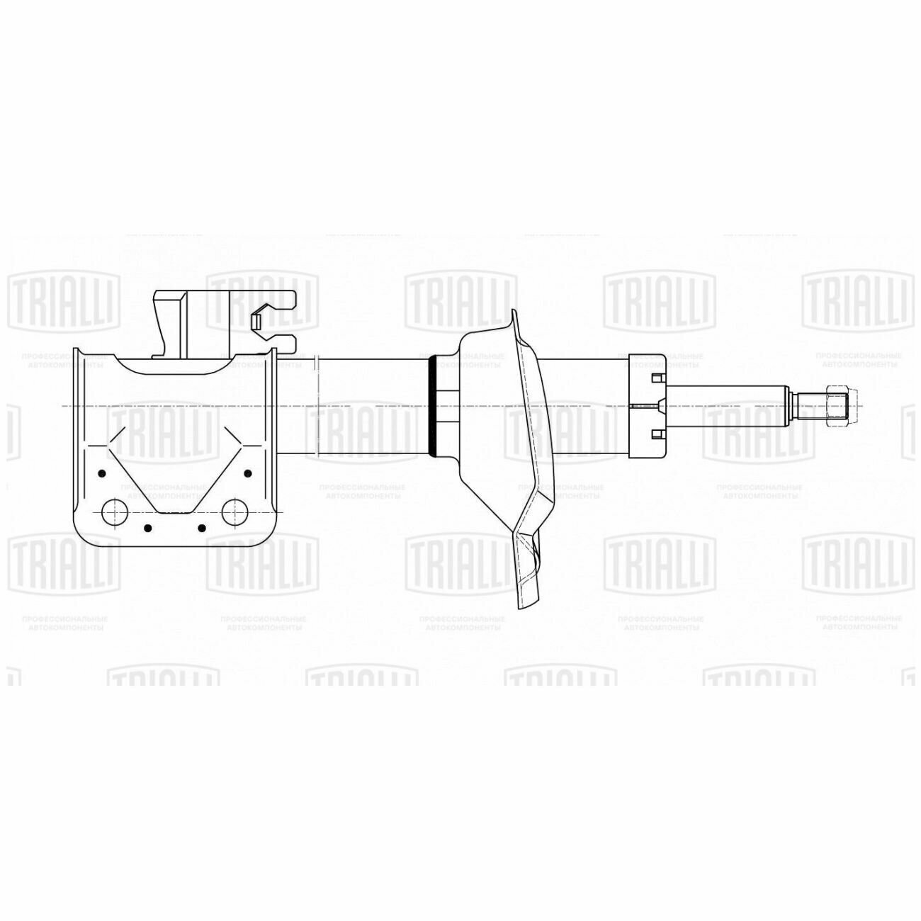 Амортизатор для а/м Subaru Impreza (03-) задн. лев. (AG 22205), TRIALLI AG22205