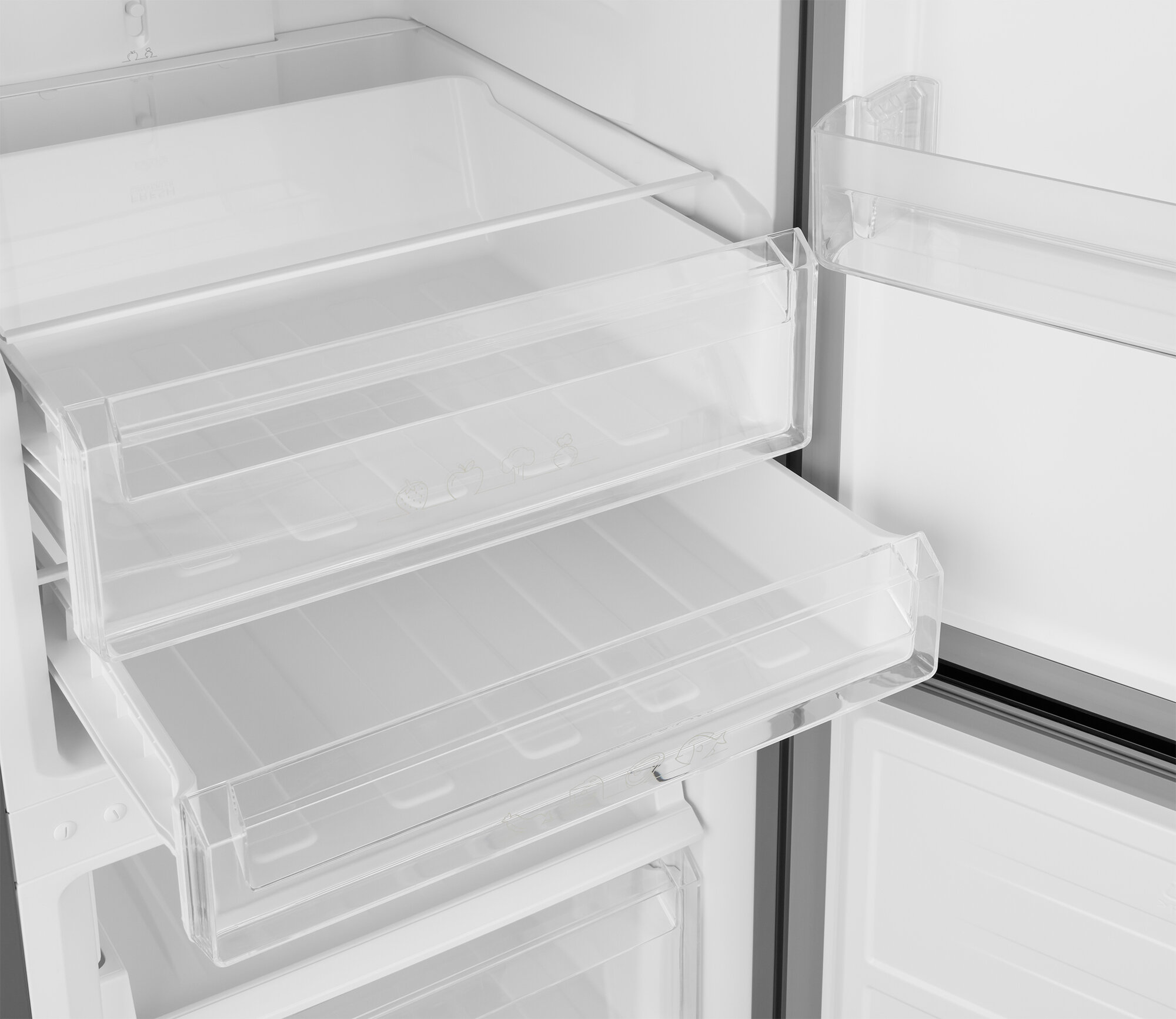 Отдельностоящий холодильник с инвертором Weissgauff WRK 2000 Total NoFrost Inverter White Glass - фотография № 10